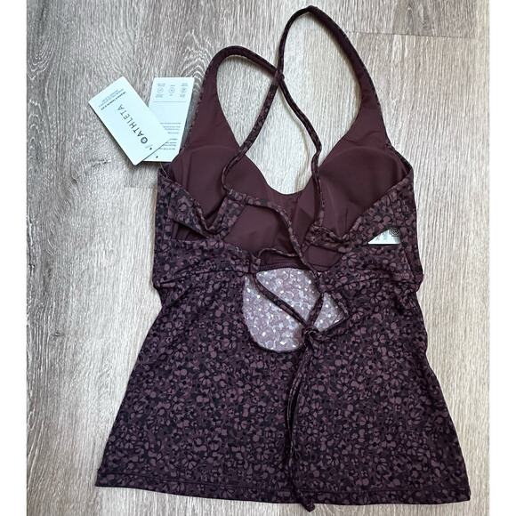 Athleta|Triangle Tankini|Brown Floral|SZ M/D-DD - Picture 6 of 7